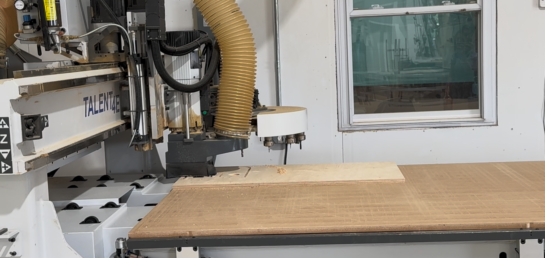 actual part cutting on cnc machine